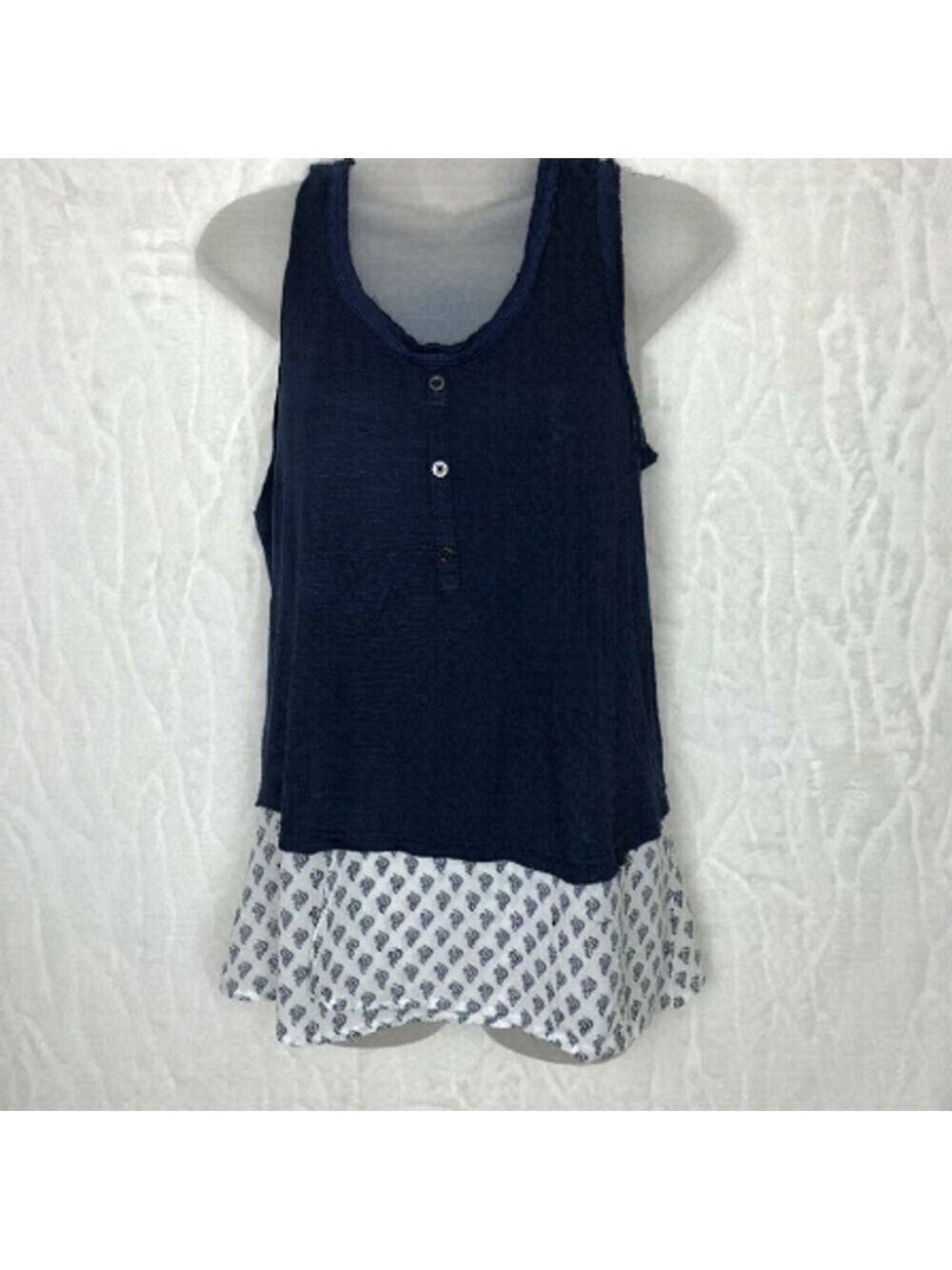 Nanette Lepore Navy Blue  Tank Top Size M